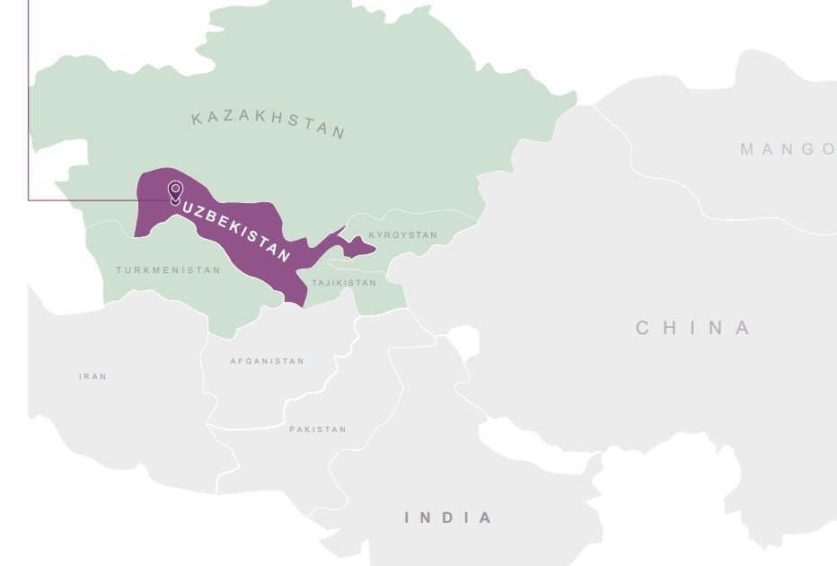 Uzbekistan Map